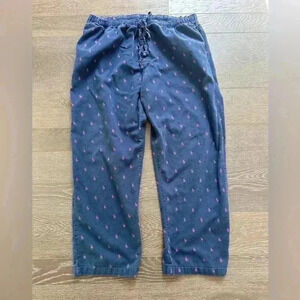 Polo Ralph Lauren Mens All Over Pony Pants Sz L 36-38 Lounge Pajama Sleepwear